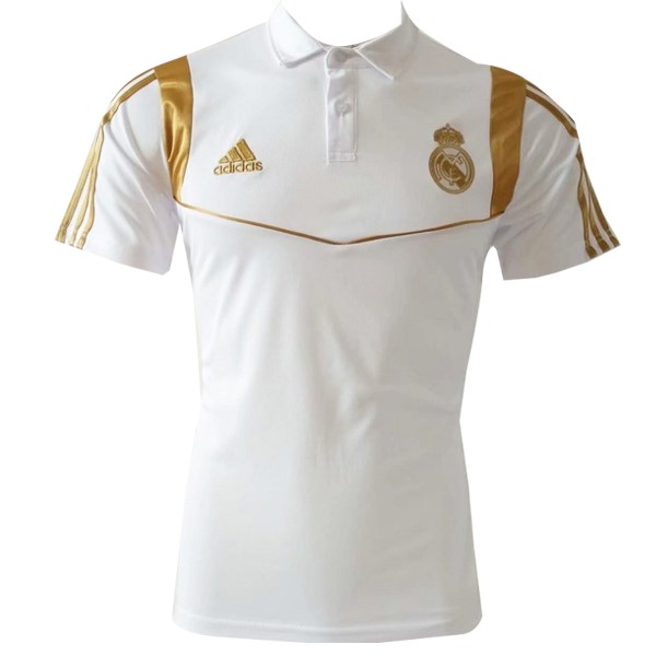 Polo Real Madrid 2019 2020 Blanco Oro